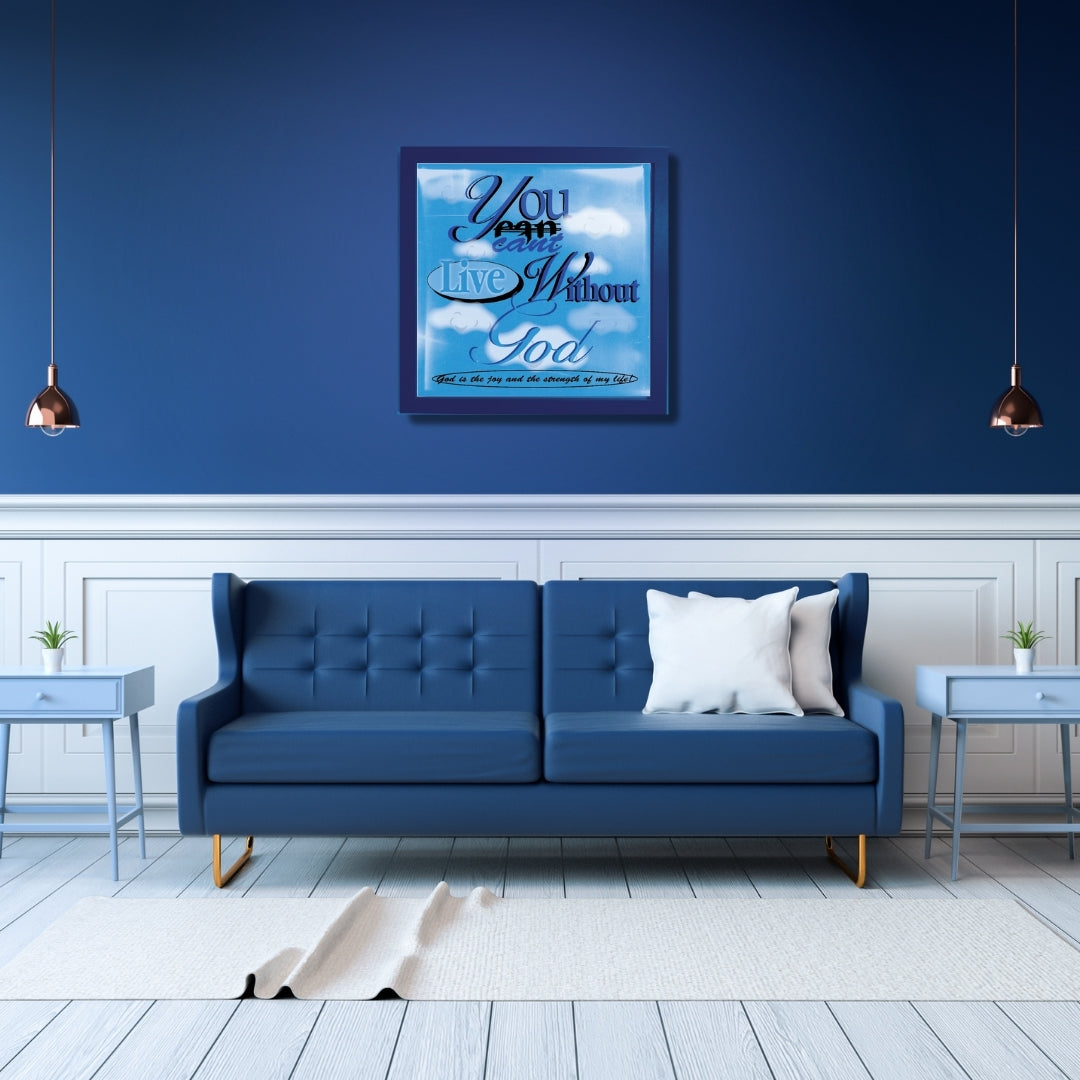 Live with God art print