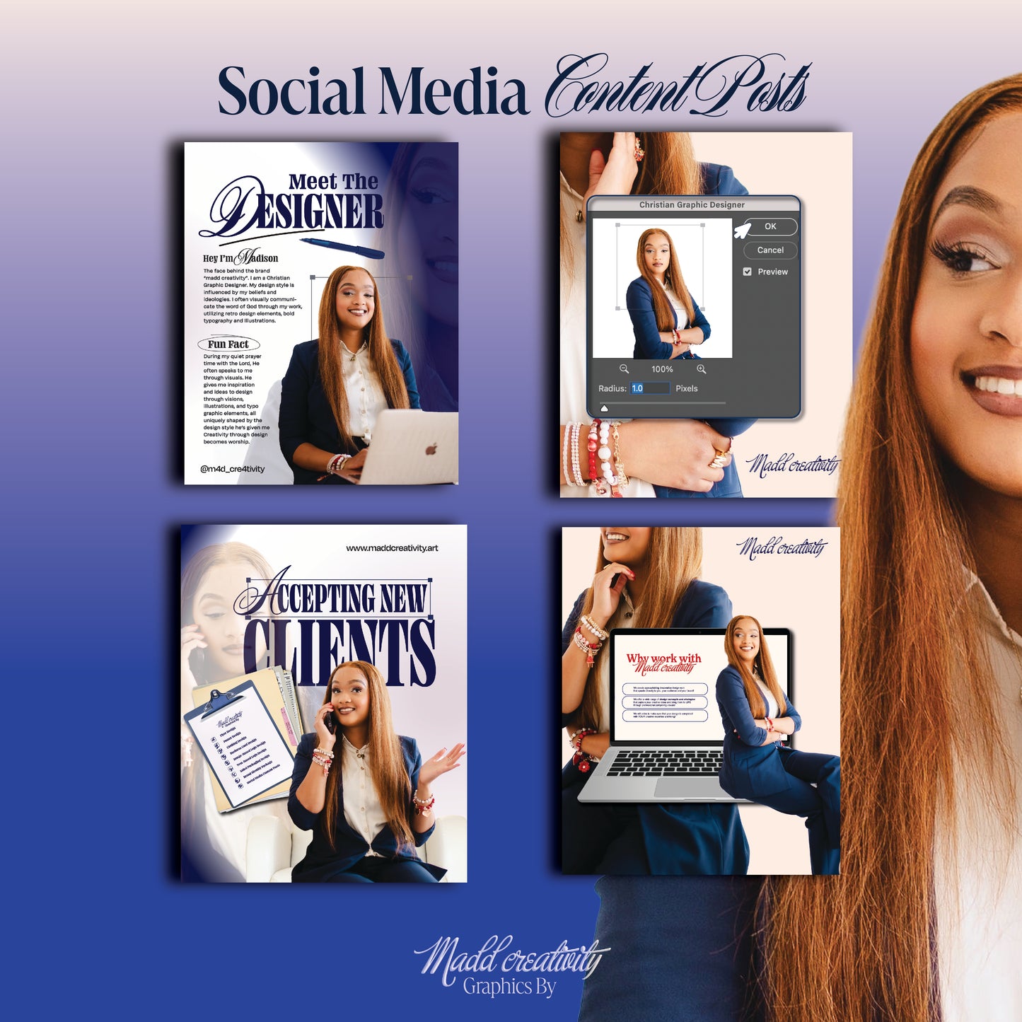 Social media content post(s) design