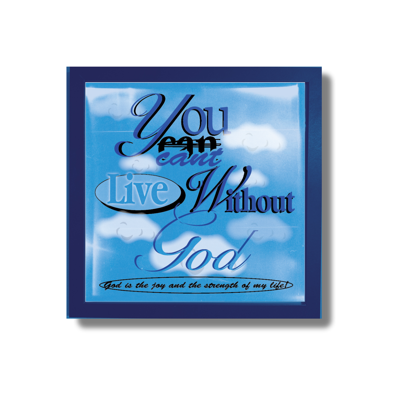 Live with God art print