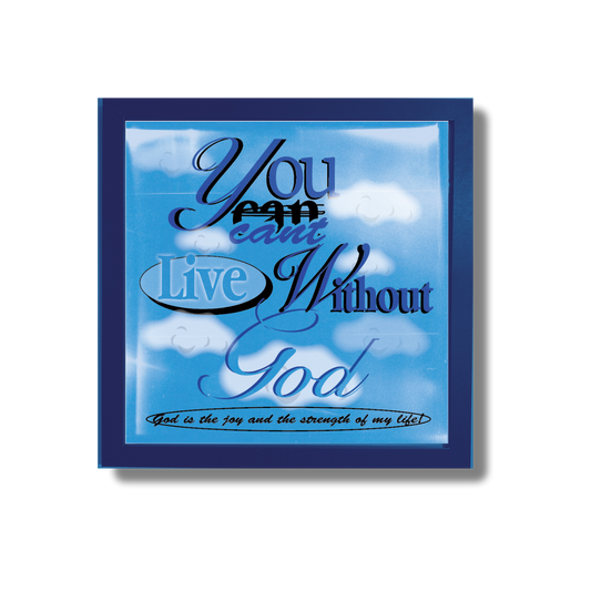 Live with God art print
